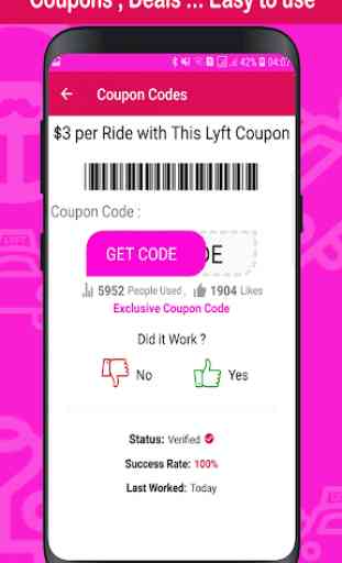 Cupones para Ly-ft: Código de viajes gratis 101% 4