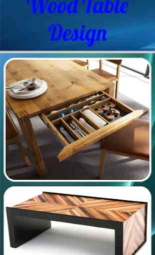Diseño de mesa de madera 1