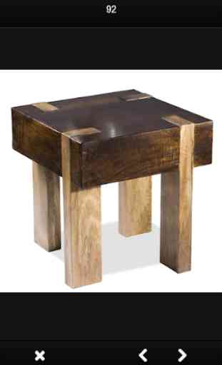 Diseño de mesa de madera 3