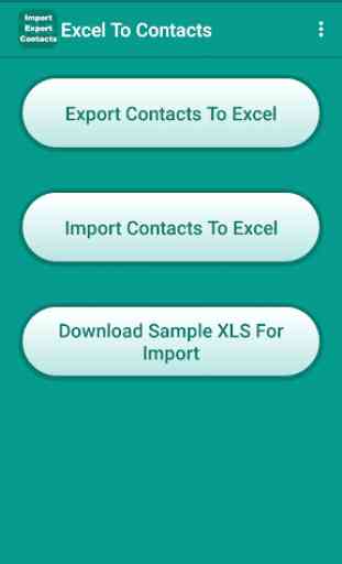 Export Import Excel Contacts 1