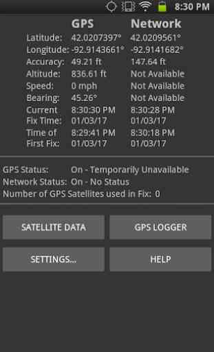 GPS Info & NMEA Logging Pro 2