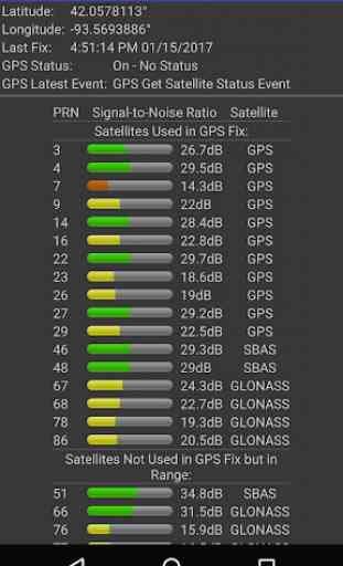 GPS Info & NMEA Logging Pro 3