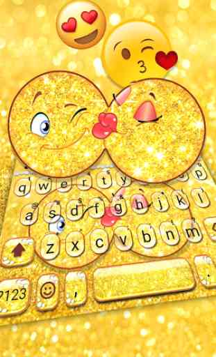 Kiss Emoji Tema de teclado 2