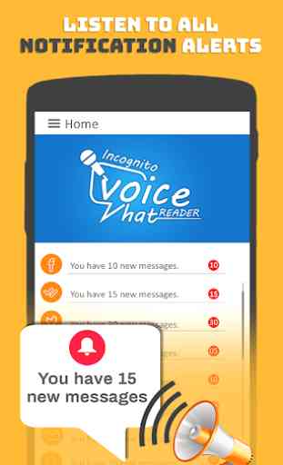 Lector de notificaciones de voz para, SMS Notify 1