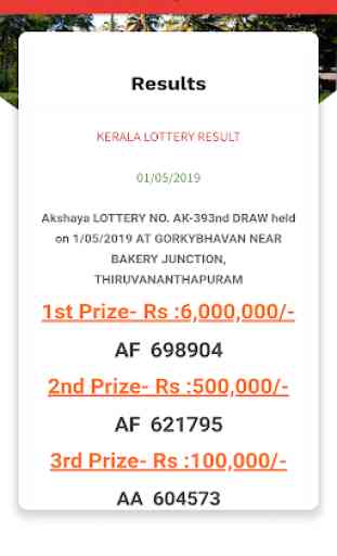 Lottery Results 3