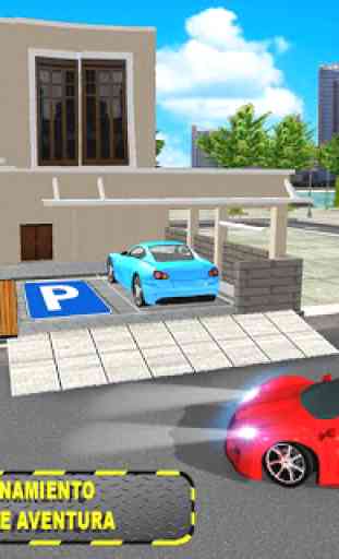 Lujo coche conductor estacionamiento simulador 1