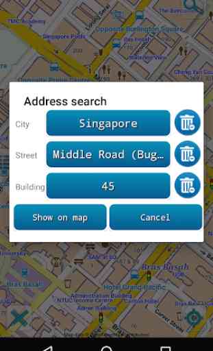 Mapa de Singapur offline 3