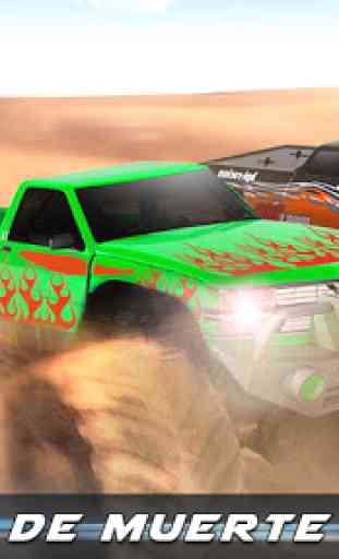 Monster truck offroad desierto raza 3d 1