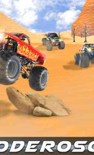 Monster truck offroad desierto raza 3d 2