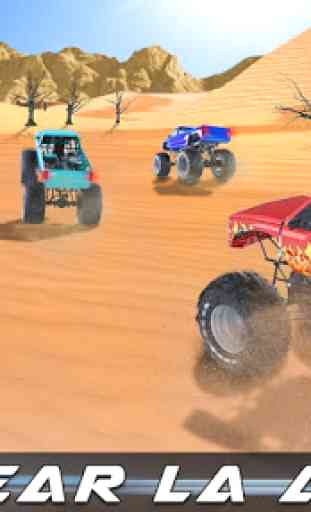 Monster truck offroad desierto raza 3d 3