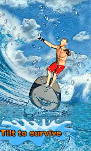 Persona que practica surf de agua 3D 4