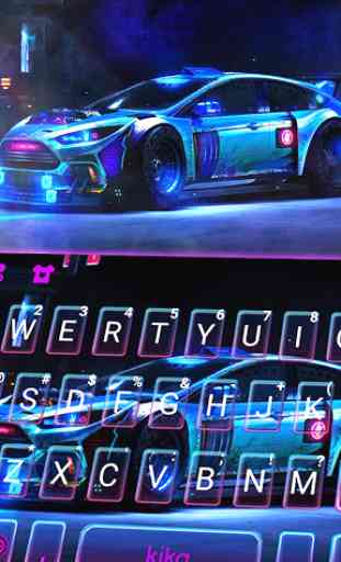 Racing Sports Car Tema de teclado 1