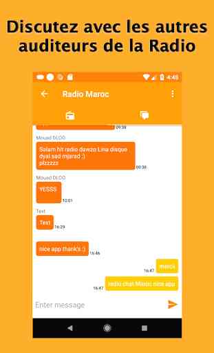 Radio Maroc : Chat, Record, Alarm & Time Sleep 3