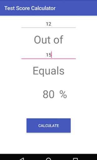 Test Score Calculator (Percent) 2