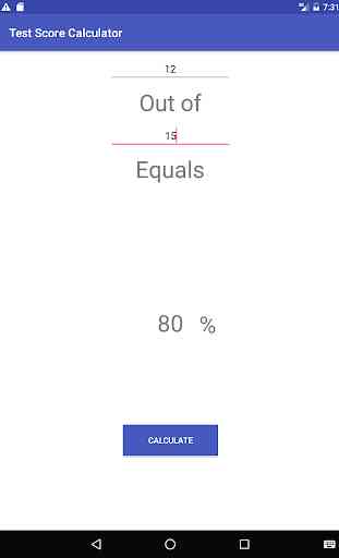 Test Score Calculator (Percent) 4