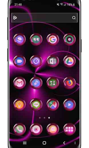 Theme Launcher - Spheres Pink Icon Changer Free 4