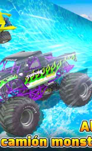 Water Slide Monster Truck Race 1