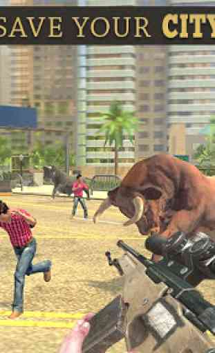 Angry Bull Attack Shooting 1