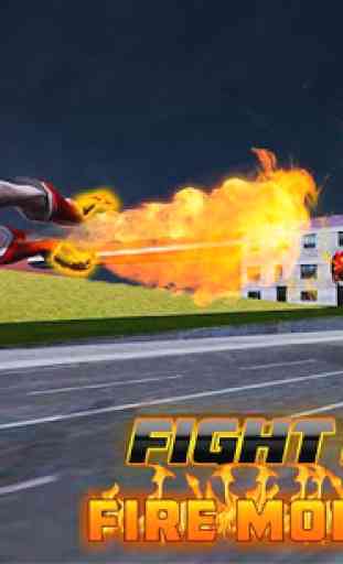 Flamear héroe volador superhéroe crimen luchador 1
