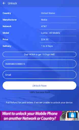 Free Unlock Nokia Mobile SIM 3