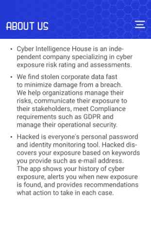 Hacked App Password & identity monitoring tool 4