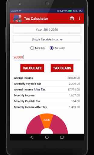 Income Tax Calculator USA (America) 2019 - 2020 2