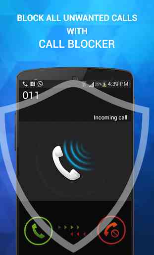 Lista negra de llamadas -Call bloqueador de sms 3