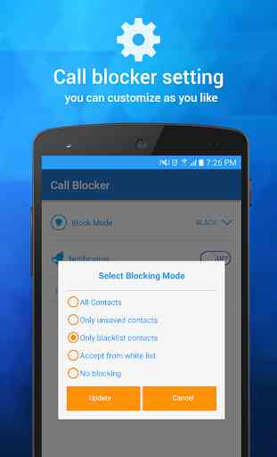 Lista negra de llamadas -Call bloqueador de sms 4