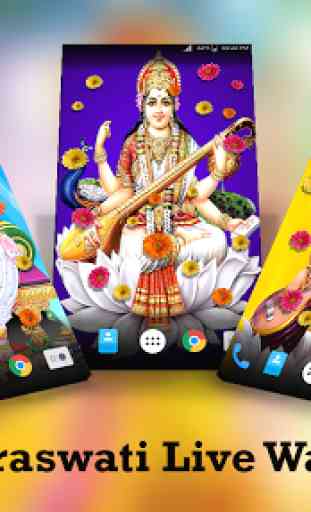 Maa Saraswati HD Live Wallpaper 1