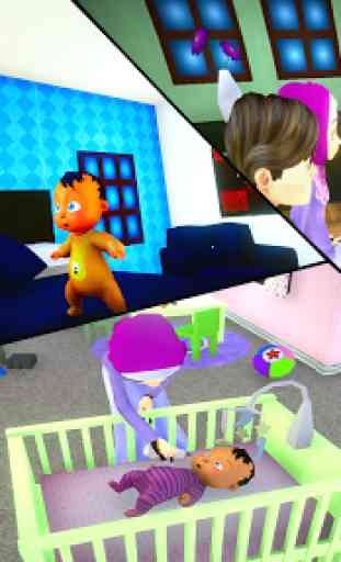 Madre real juegos de bebé 3d: sim de familia virtu 3