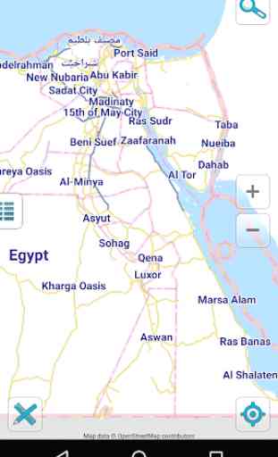 Mapa de Egipto offline 1