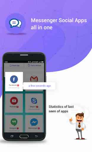 Messenger Tracker : Share free messages, videos 3