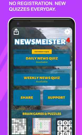 Newsmeister Daily and Weekly Headline News Quiz 1