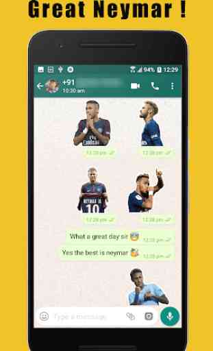 Neymar Stickers para WhatsApp 2