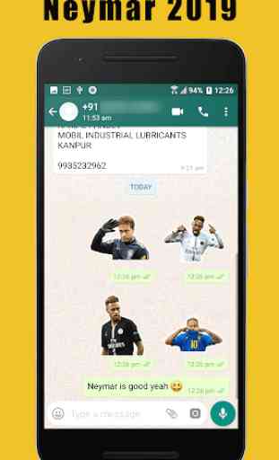 Neymar Stickers para WhatsApp 4