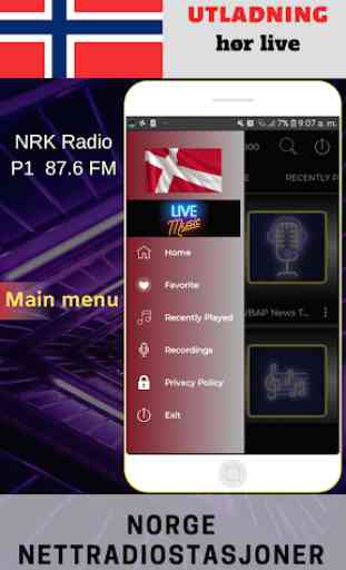 NRK Radio P1  87.6 FM 3