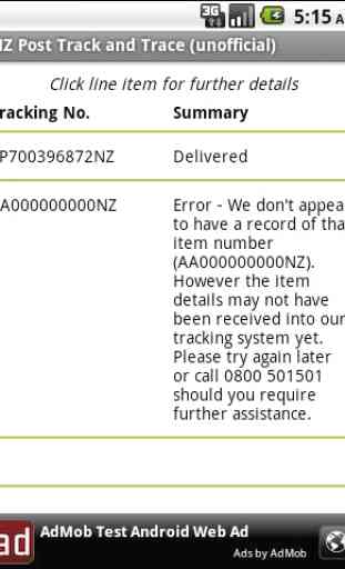 NZ Post Track and Trace (un) 2