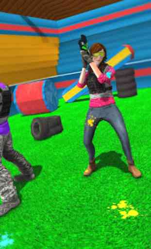 Paintball shooter lucha color guerra tiro arena 3