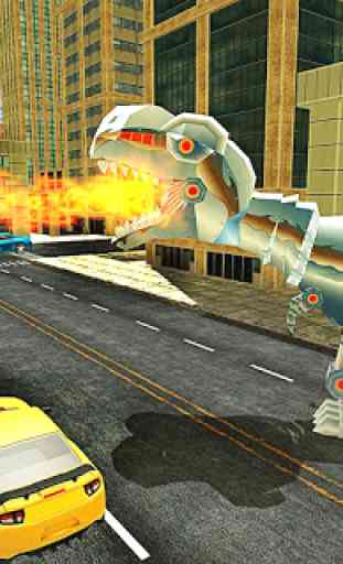 Police Dino Robot War Simulator 4