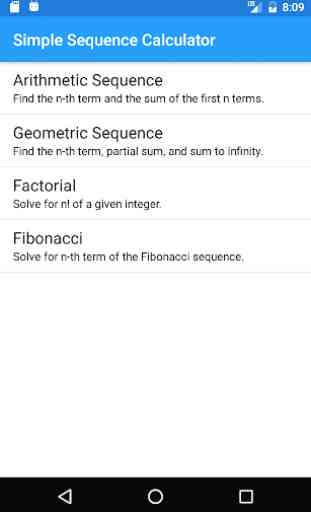 Simple Sequence Calculator 1