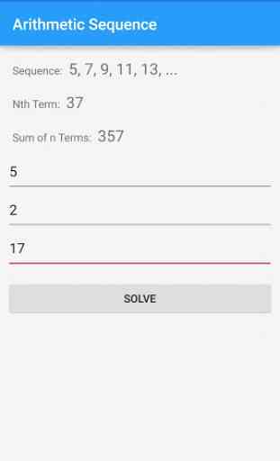 Simple Sequence Calculator 3