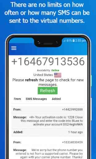 Virtual Number - SMS Receive Free Phone Numbers 4