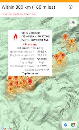 Wildfire Map, Tracker, Info + Alerts: Fireguard 2