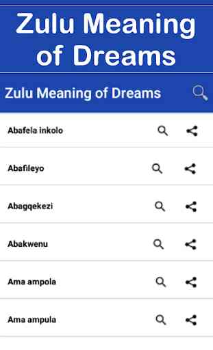 Zulu Meaning of Dreams 1