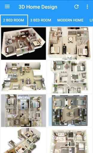 3D Home Designs: Plan de Casa Designs y vídeos 1