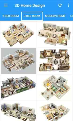 3D Home Designs: Plan de Casa Designs y vídeos 3