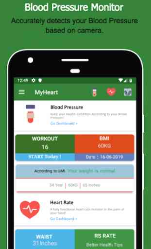 Blood Pressure Check - Heart Rate Monitor Fitness 4