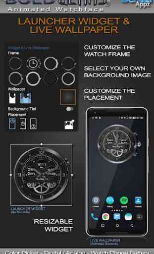 Bold Gears HD Watch Face Widget & Live Wallpaper 2