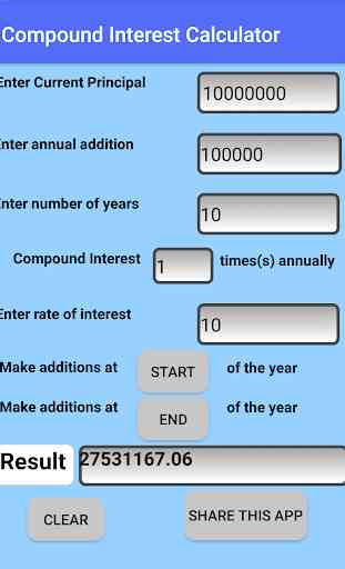 Compound Interest Calculator With Annual Addition 2