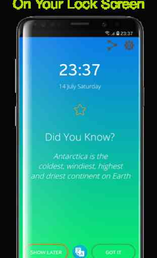 Did You Know? (Lock Screen - Fun Facts - Offline) 2